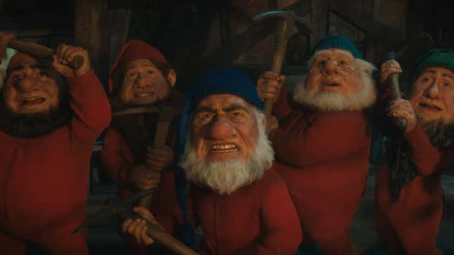 Image for article titled Snow White&#39;s Live-Action Seven Dwarfs Are Pure Nightmare Fuel